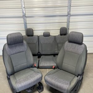 2017-2025 FORD F150 F250 F350 F450 SUPER DUTY FRONT & REAR SEATS GRAY CLOTH